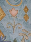 TULIPS-DESIGNER-TABLECLOTH-TEAL-150-cm-X-260-cm-NEW-COMMERCIAL-FLORAL